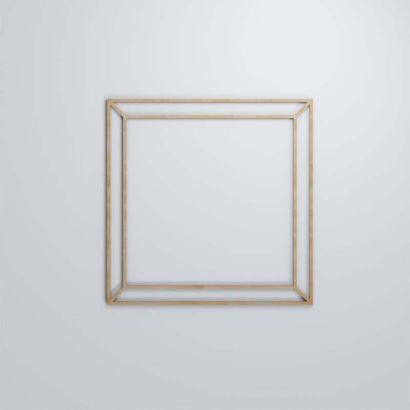 Panneaux muraux décoratifs en bois Fairplay, H 15,375 po x l 15,375 po x P 0,25 po, Bois peint