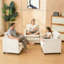 Chaise de salon moderne simple avec fauteuil rembourré épais et ensemble de 3 coussins pour un usage intérieur-1014968934