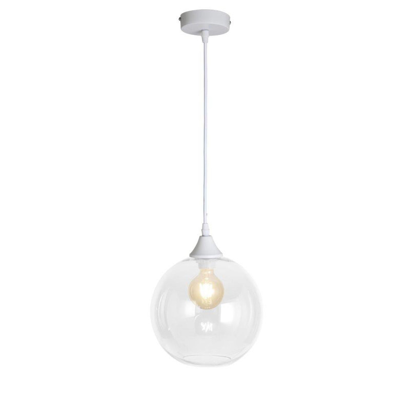 Carder 1 - Light Cylinder Pendant, White