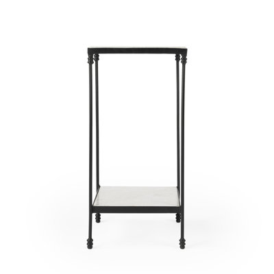 Larkin Marble & Iron Side Table