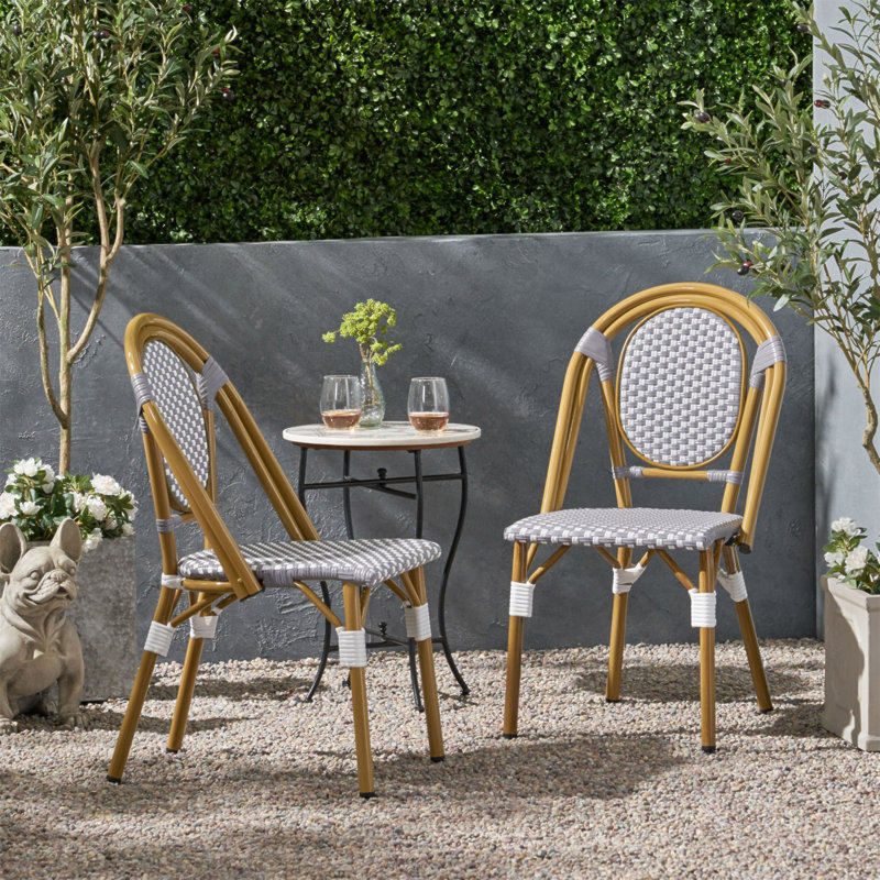 Chaise bistro française, ensemble de 2