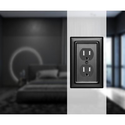 Architectural 1-Gang Duplex Outlet Standard Wall Plate