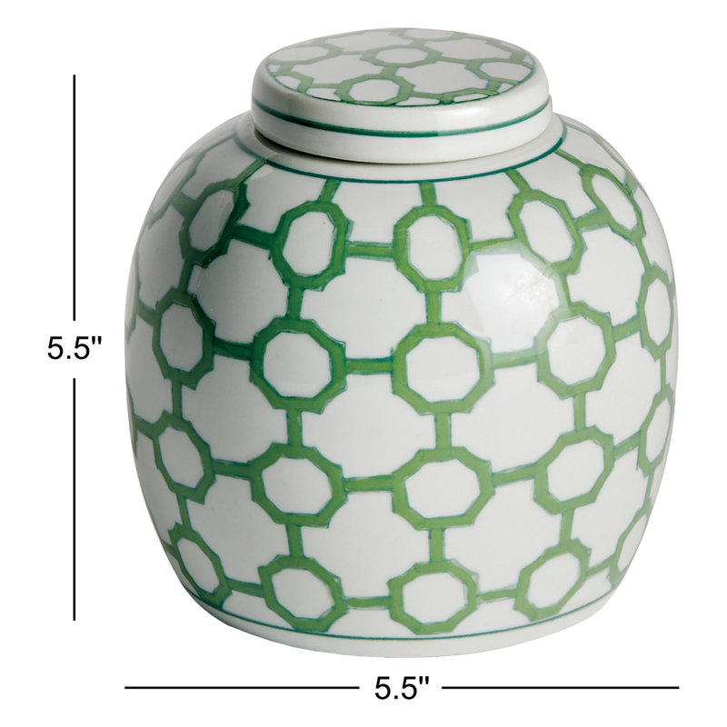 Delaine Handmade Porcelain Ginger Jar
