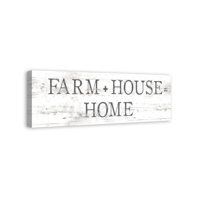« campagne home sign », art textuel sur toile