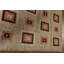 Tapis beige en laine noué à la main de conception unique 8 pi 0 po x 9 pi 10 po New Age