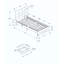 Lit, lit plateforme, rembourré, enfant, tiroirs de rangement, structure seule, chambre à coucher, aspect lin, style transitionnel-862867716