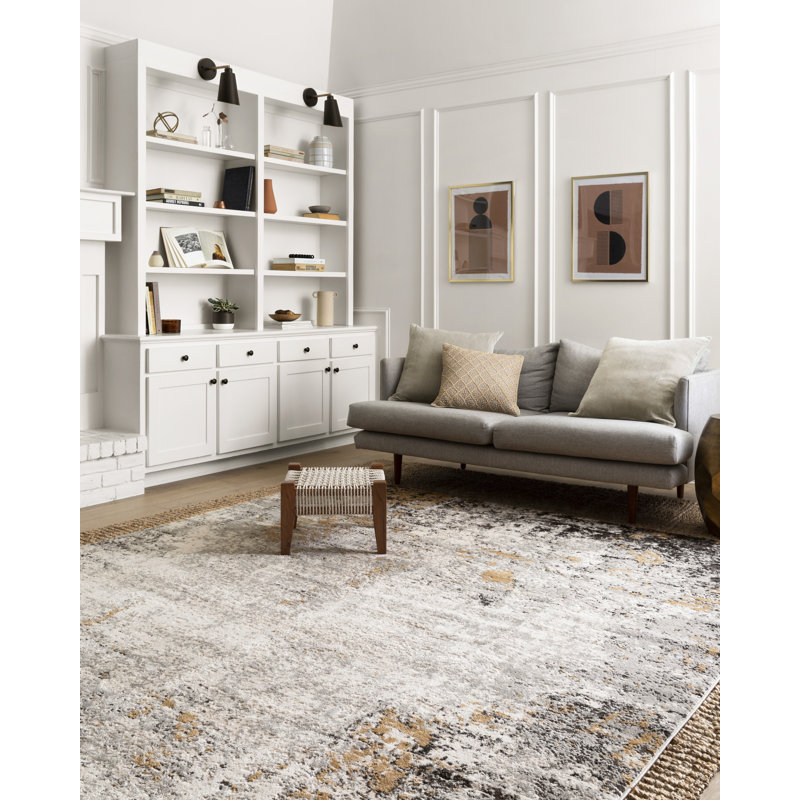 Liddle Abstract Indoor Rug, Rectangle 5'3" x 7'6"