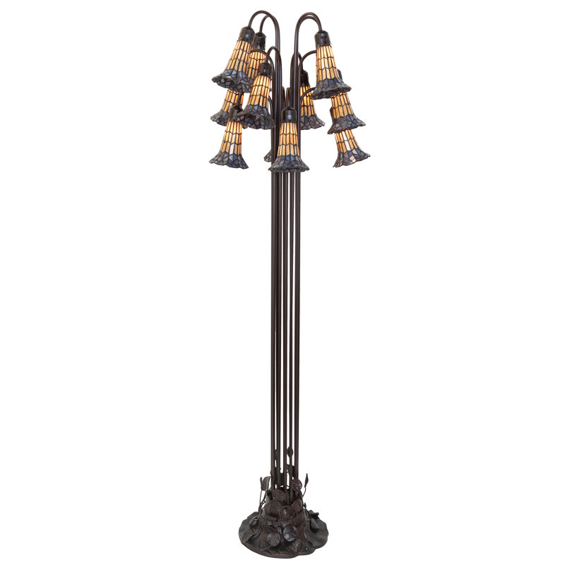 Bueche Tree Floor Lamp, Purple/Amber