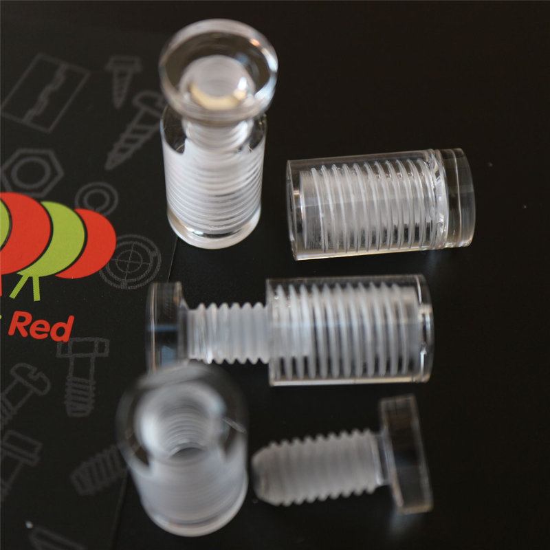 Clear Standoffs, Glass Like, Acrylic, Transparent Spacers, Plastic, Wallmount, Display Signs, Through Hole Panels Supports, Water Resistant, Anti-Corrosion, Waterproof, Size 13x19mm