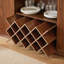 Buffet 58 po Modern Curve Wavy Curve avec porte-bouteilles et porte-verres-1679354370