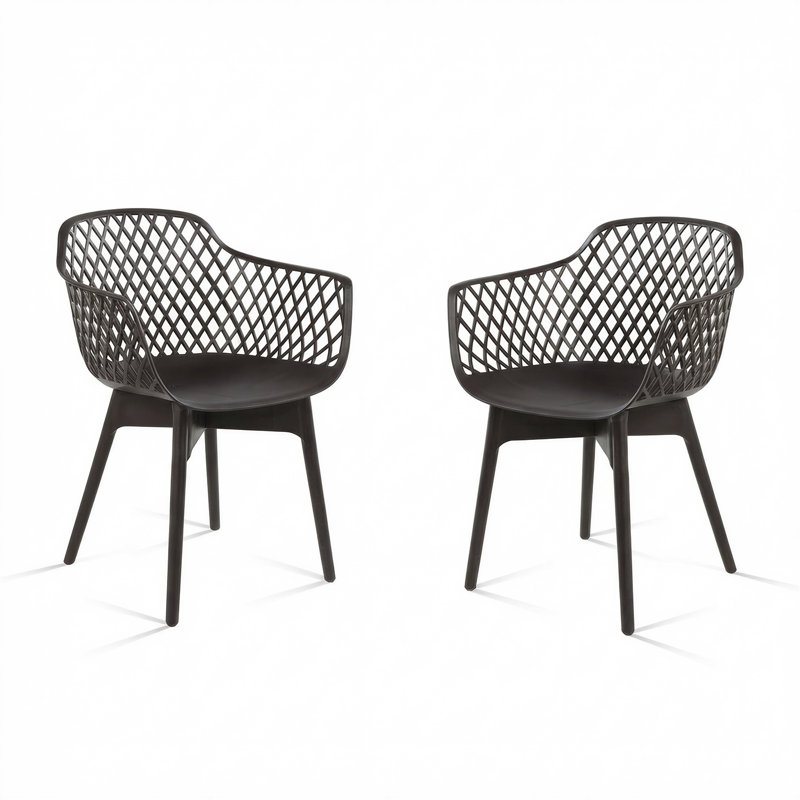 Patio Dining Armchair, Brown