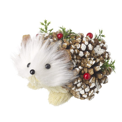 Festive Hedgehog Christmas Decoration