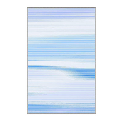 Tapis bleu tissé à la machine Debie