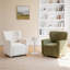 Fauteuil d'appoint rembourré à oreilles-106568687