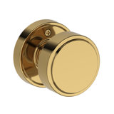 Vashon Passage Knob with Recessed Round Rose in Matte Black