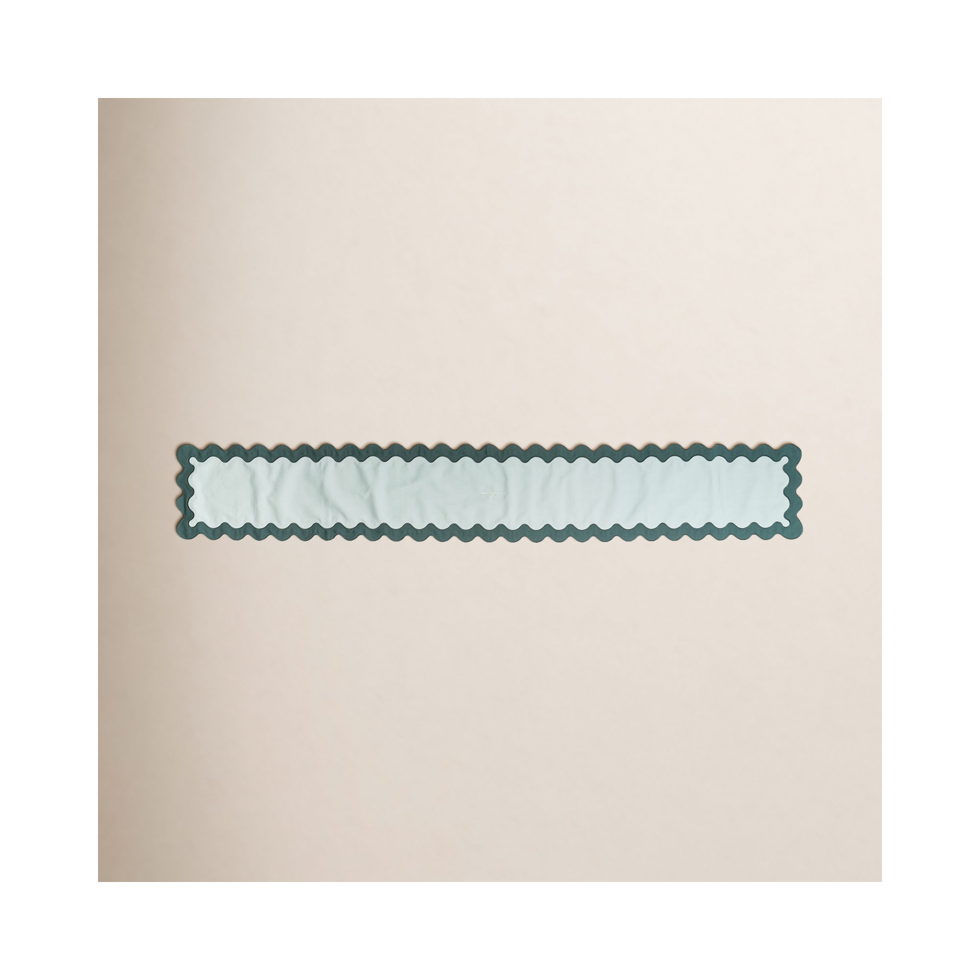  Polyester Embroidered Rectangle Placemat, Green