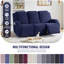Couvre-fauteuil inclinable avec coussins élastiques pour enfants 3 pièces Wald-439568098