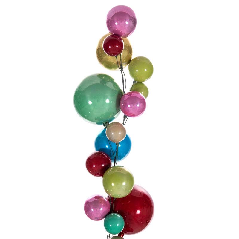 Guirlande Vickerman, Rose / vert / rouge / bleu / orange / blanc