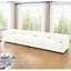 Rangement en L à 4 places en chenille blanche - Améliorez votre style de vie avec style et élégance-1837414611