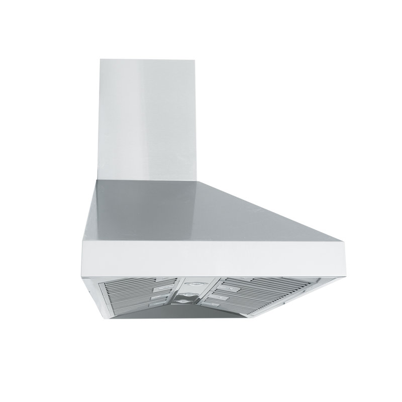 Hotte de cuisine murale PROLINE 60 pouces PROLINE, CFM 1800, acier inoxydable, moteur de soufflage ULTRA-SILENCIEUX, 4 vitesses, garantie de 3 ans
