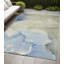 Tapis d'extérieur lavable abstrait bleu et vert 5 pi x 8 pi