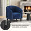 Fauteuil tonneau rembourré, fauteuil d'appoint avec accoudoirs ergonomiques enveloppants-667359152