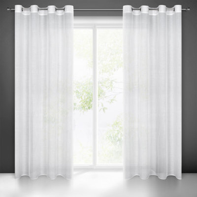 Gylys Eyelet Semi Sheer Curtain