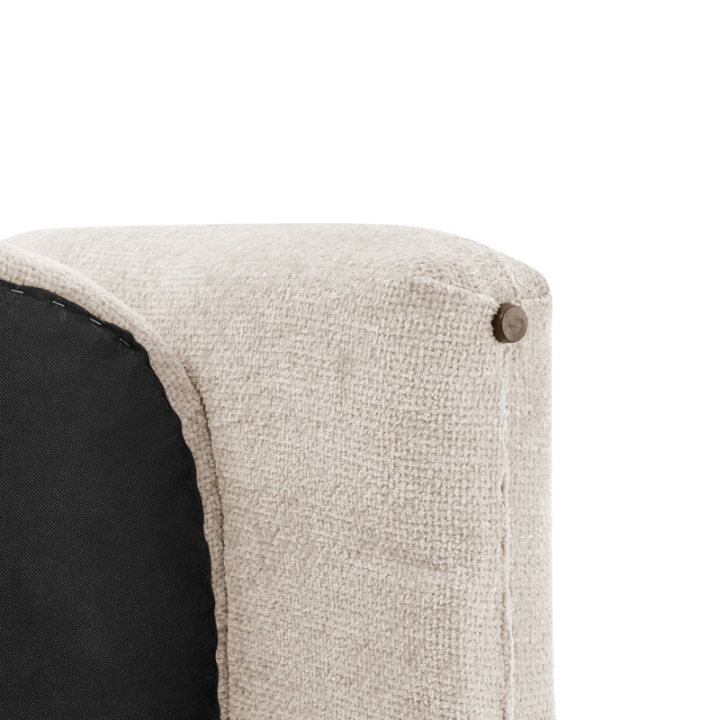 Cristie Upholstered Armchair, Grenada Cream Fabric