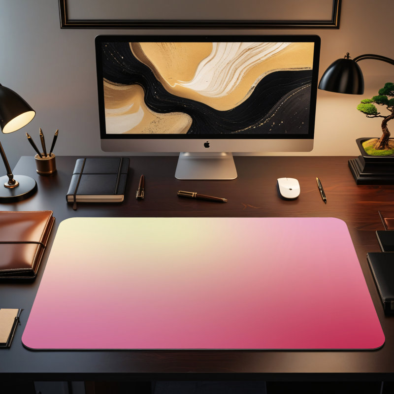 Polyester Desk Pad, 14.4x12.1
