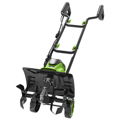 Steelite 14-Inch Corded Electric Tiller,10-Amp Electric Tiller and Cultivator for Gardening, Lightweight Rototiller