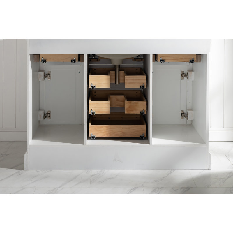 Ensemble de meuble-lavabo simple 48 po Zoila, Blanc