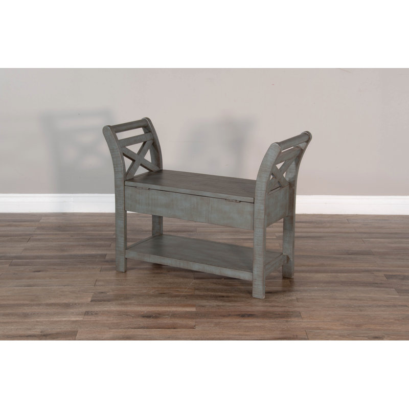 Banc de rangement Afognak, gris