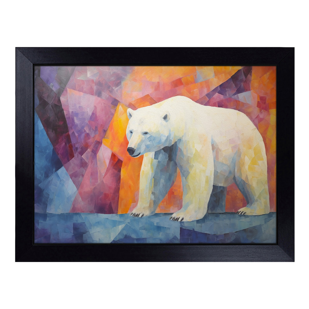 Polar Bear Abstract No.2  Lap Tray with Cushion