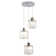 Stacyann 3 - Light Dimmable Round Crystal Chandelier with Crystal Lampshade, Dining Room Light Fixture Over Table with Adjustable Height