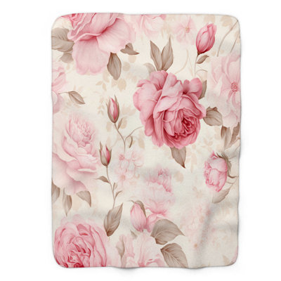 Vintage Rose - 1 Piece Premium Blanket