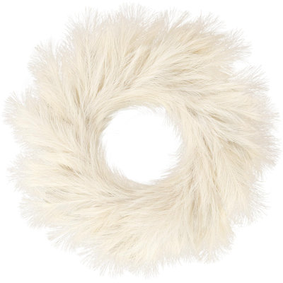 Pampas Grass Wreath 26’’ Faux Pampas Wreath