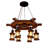 Leyhill 6 - Light Dimmable Geometric Chandelier