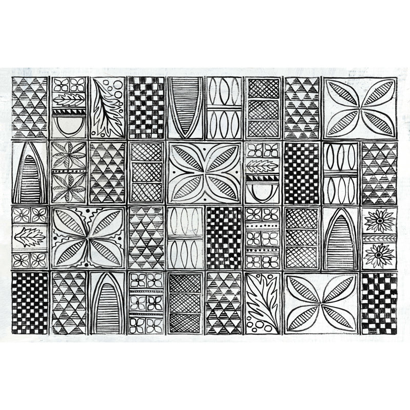 Motifs de l'Amazone II BW, H 8 po x l 12 po
