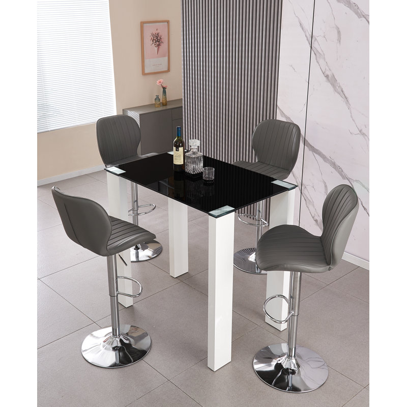 Ayveri 4 - Person Dining Set, Grey