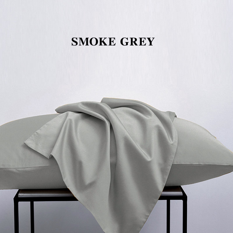  Housse de coussin en microfibre, Taie d'oreiller taille très grand, Gris fumée
