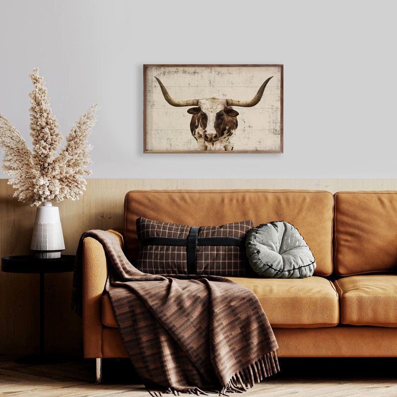 " Longhorn ", 16" H  x 24" W  x  1" D
