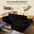 114'' Modern L-Shaped Sectional Sofa With Deep Seat, Sparkling Starry Fabric, Modular Couch For Living Room Or Bedroom – No Assembly Needed-545892167-545892161