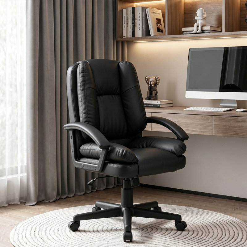 Rebrilliant Office Chair, Black