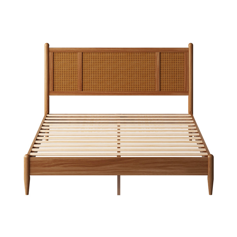 Lit plateforme en bois massif, Double