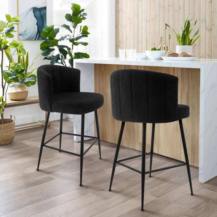 Lacorey 25.2" Counter & Bar Stool with Large Seat and Back