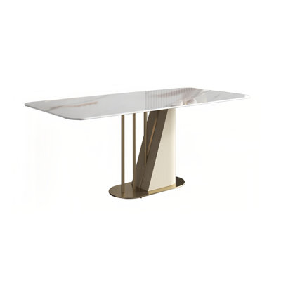 Modern simple rectangular household dining table