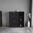 3-Door Shoe Rack With Interior Shelves And Side Shelves, One Drawer Storage Cabinet