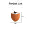 Table de luxe moderne, orange, table ronde, cuir microfibre, base en laiton, tables basses, table de luxe orange avec cuir et parfaite pour la décoration intérieure