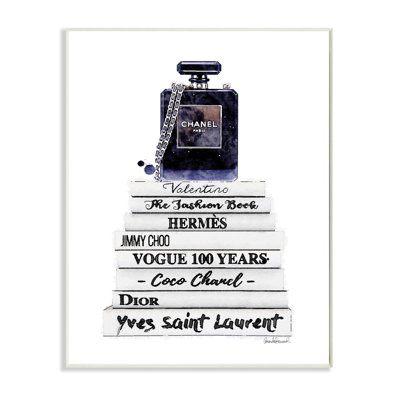 « mode stylisé parfumerie bookstack blue white », impression