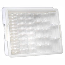 Sterilite Convenient Home 2-Tier Layer Stack Carry Storage Box, Clear (8 Pack)